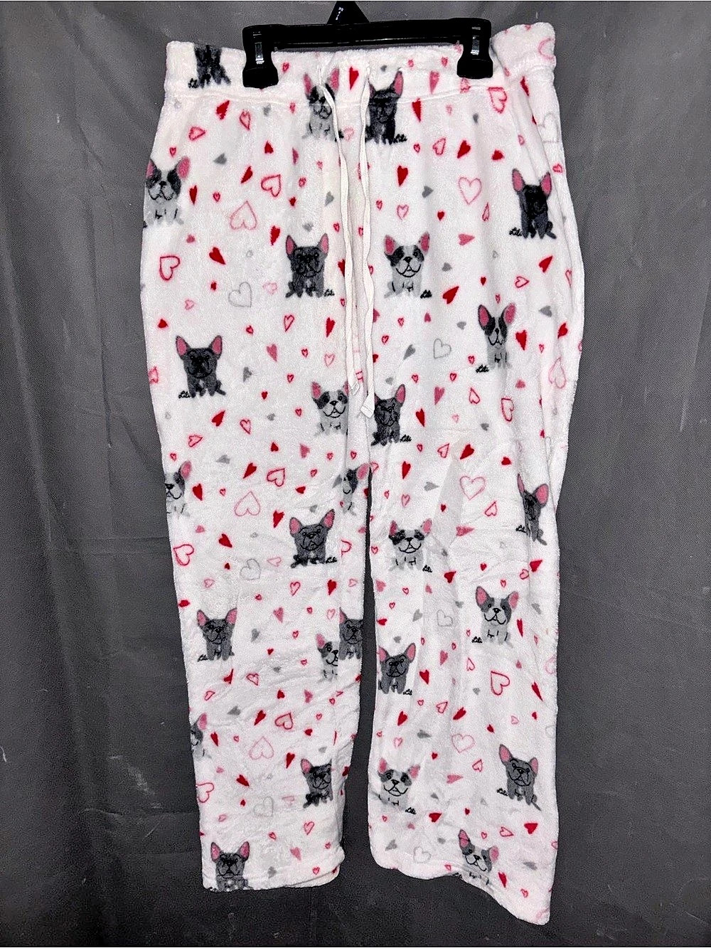 Doggie Drawings x Berkshire French Bulldog Fleece lounge pants, size S